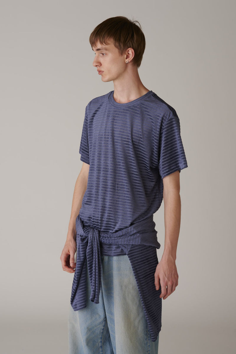 26ssアンスクリアINSCRIBE Velour Border T-Shirt Velour Border T-Shirt – INSCRIRE