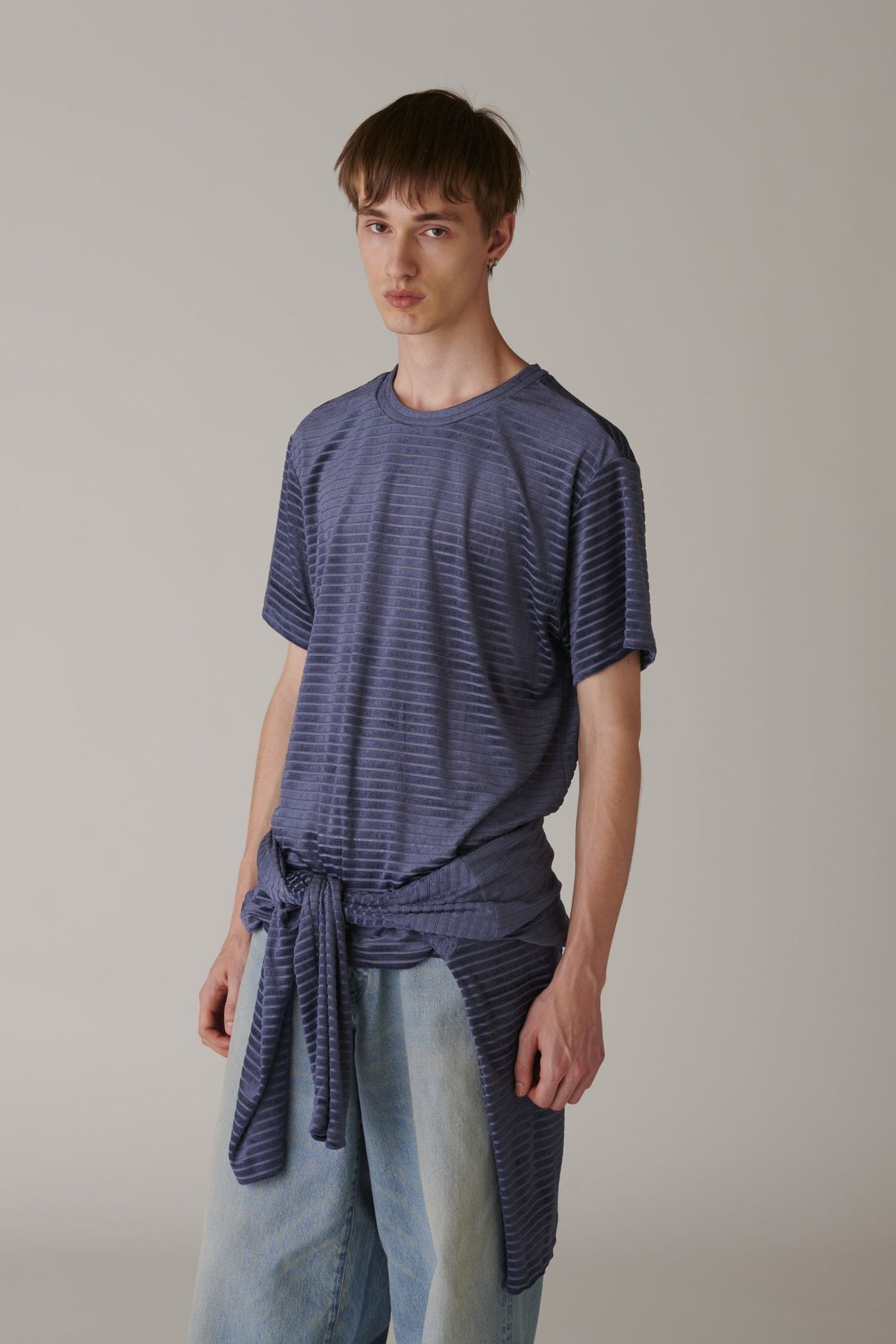 Velour Border T-Shirt – INSCRIRE