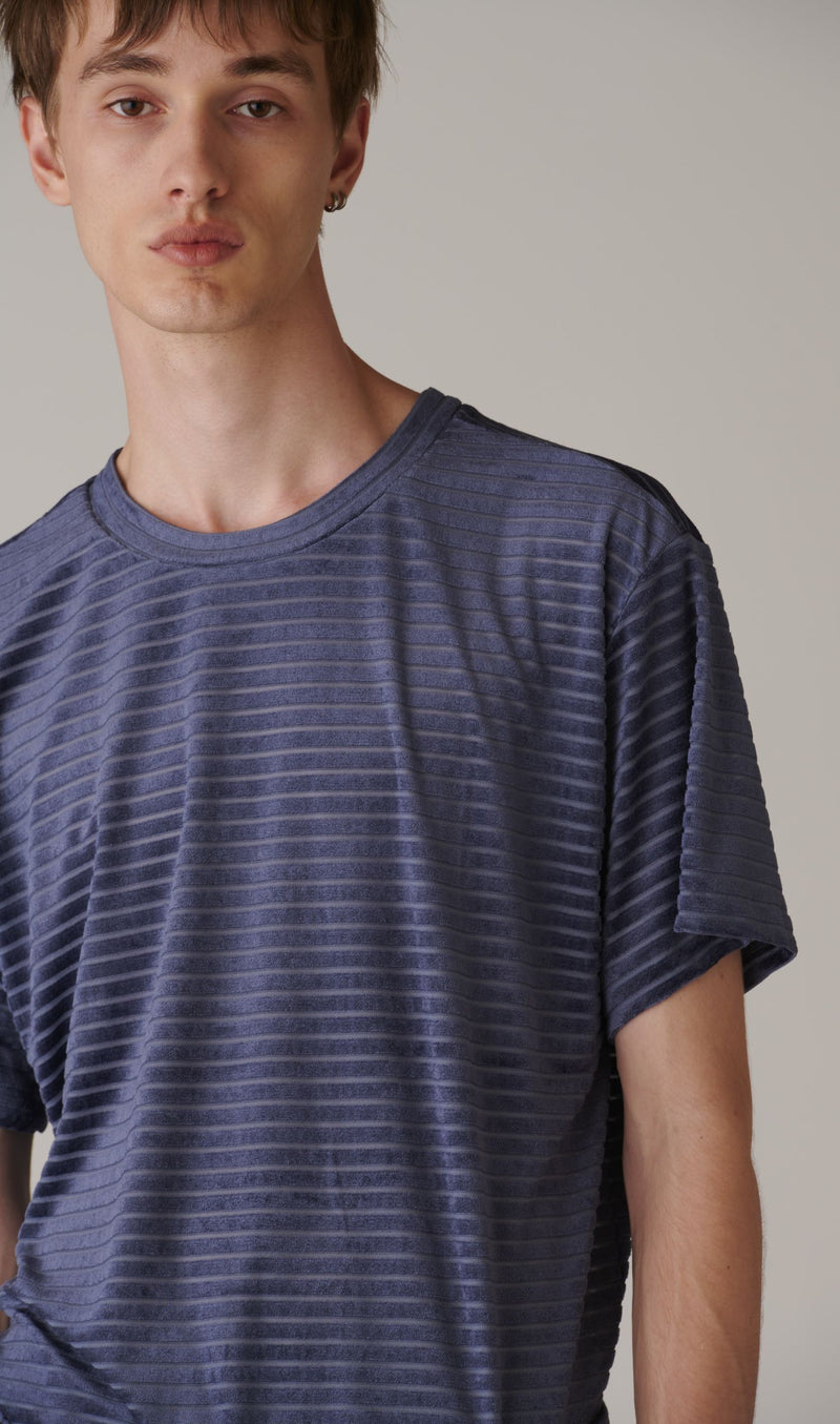 Velour Border T-Shirt – INSCRIRE