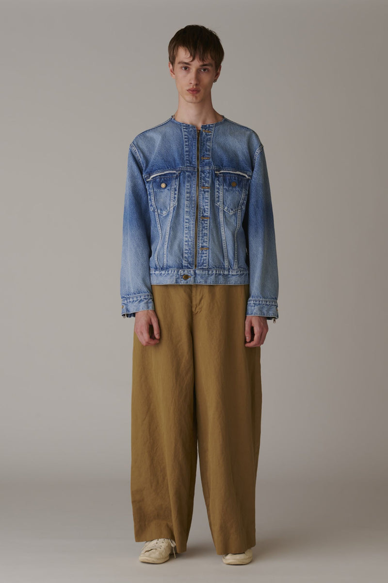 Used Denim Zip Jacket – INSCRIRE