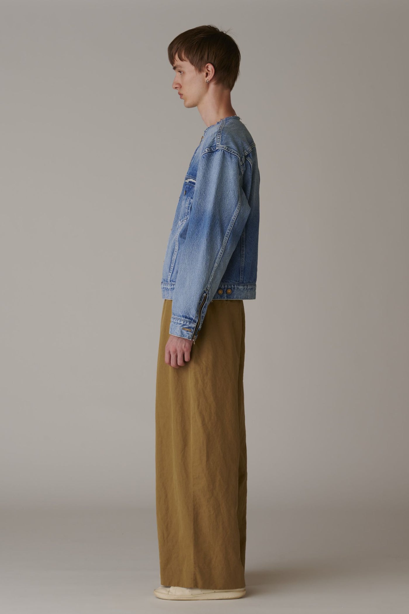 Used Denim Zip Jacket – INSCRIRE