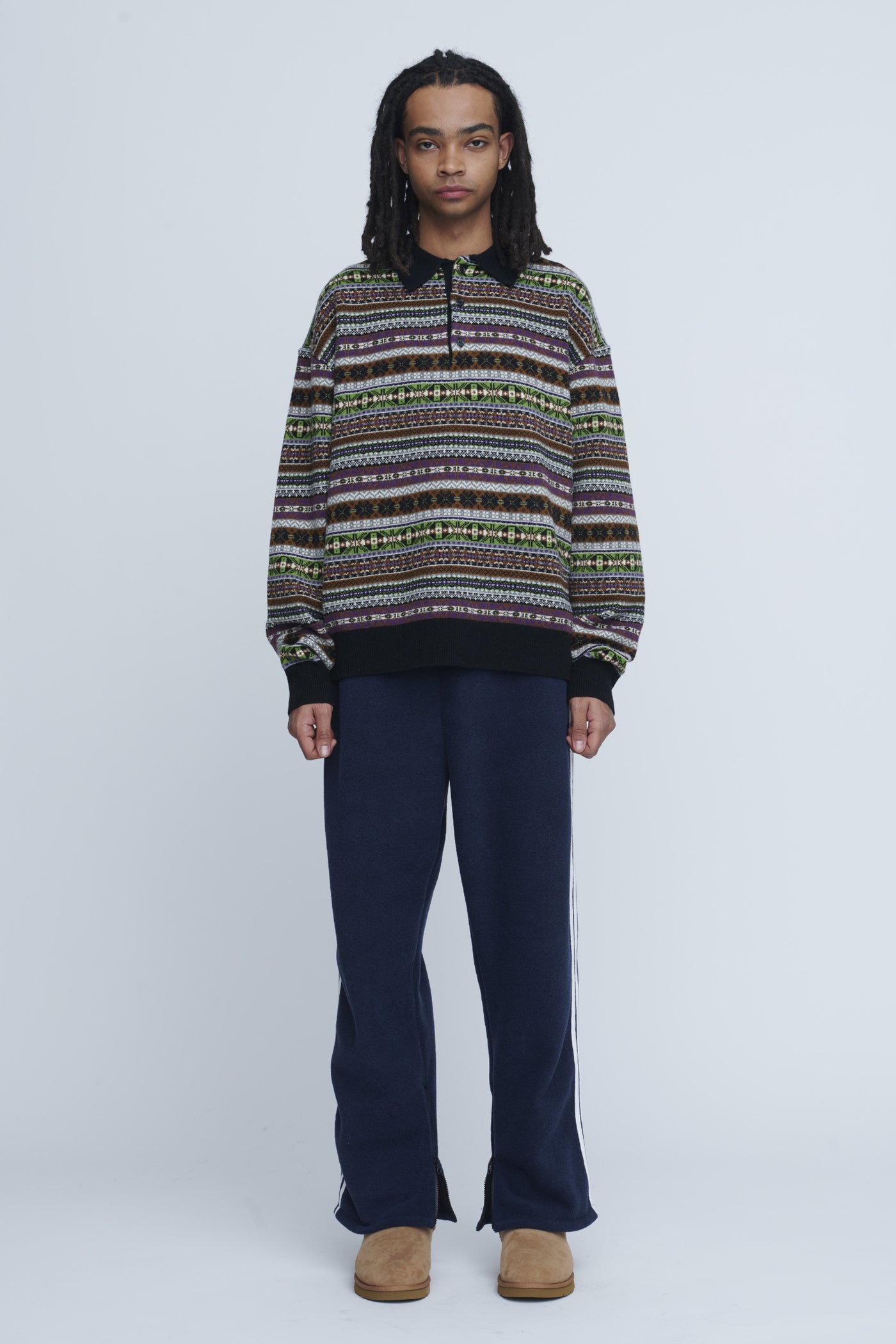 Fleece Loose Fit Track Pants – INSCRIRE