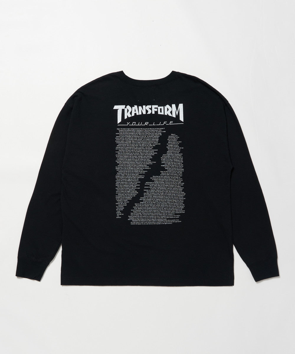 Denim Tears Long Sleeve Cotton Wreath T-shirt Black Men's