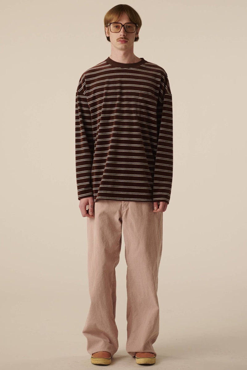 Velvet Border Long Sleeve Tee – INSCRIRE