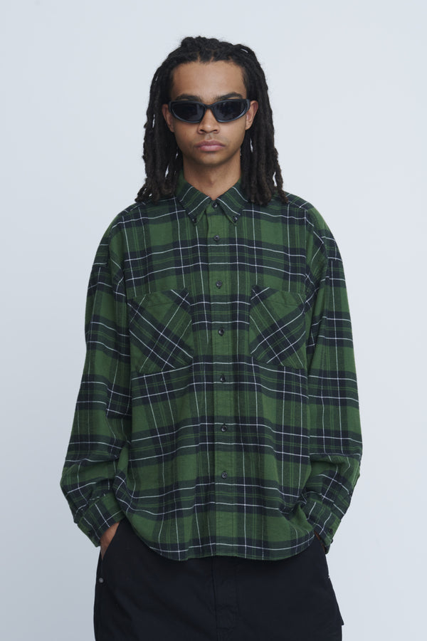 Flannel Loose Fit Shirt　