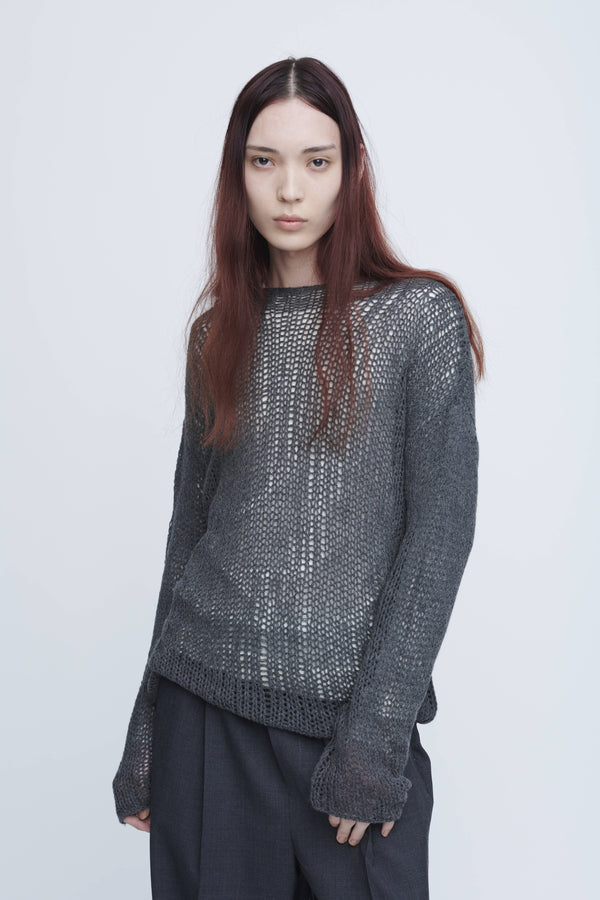 Cashmere Silk Crew Neck　