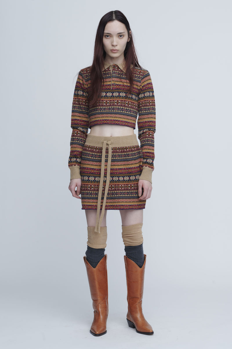 Fairisle Mini Skirt　
